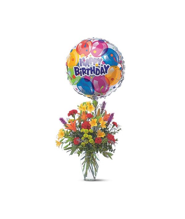 Bouquet de ballons anniversaire 1 an - Assortiment de ballons
